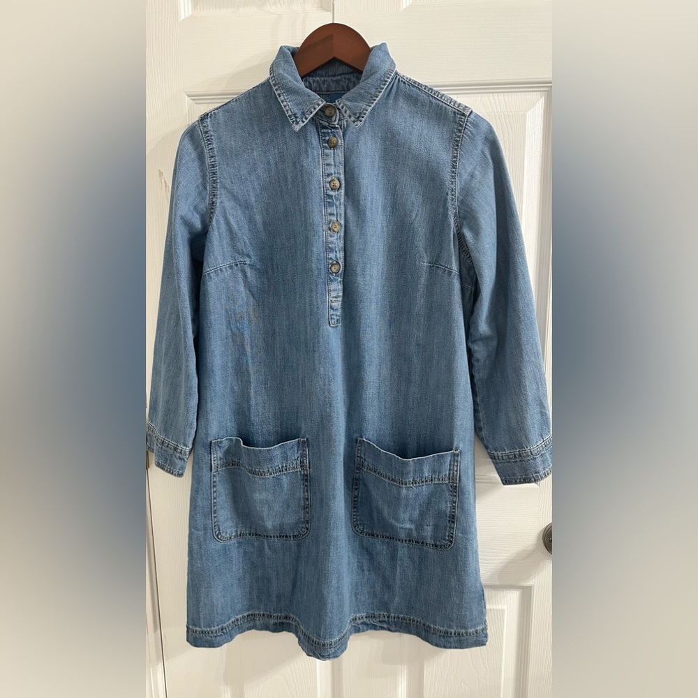 Old Navy Blue Denim Button-Up